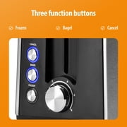 Toastmaster 2-Slice Fast Toaster - Kitchen Essential for Sandwich Bread & Breakfast Toast Maker - Wide-Slice Bread Toaster with Bagel, Frozen & Cancel Function Buttons - Includes Crumb Tray