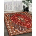 thumbnail image 3 of Ahgly Company Machine Washable Indoor Rectangle Traditional Gold Brown Area Rugs, 6' x 9', 3 of 7