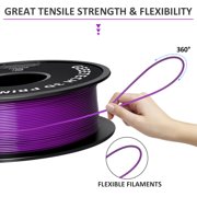 GEEETECH Purple PLA 3D Printer Filament 1.75mm Toughness Enhanced, Dimensional Accuracy +/-0.03mm, 1kg (2.2lbs) , 1080 Feet (330m)per Roll, Vacuum Packaging, Fit for Most 3D FDM Printer