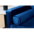 thumbnail image 4 of Mid-Century Modern Velvet fabric Bench,Sectional Couch Sofa, 75.6"W Red, 4 of 5