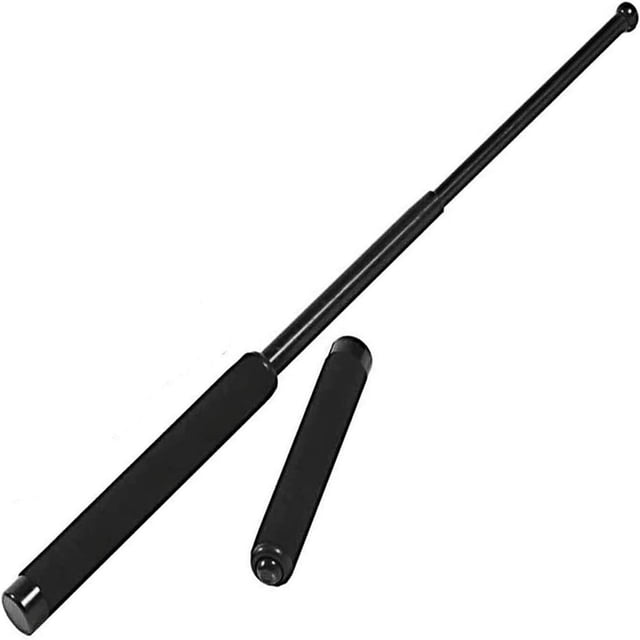 CHOK Outil d'Entraînement d'Arts Martiaux Rétractable Noir en Acier Inoxydable de 26”