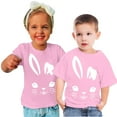 thumbnail image 2 of Tdoqot Easter Shirts for Girls Boys- Crewneck Kids Clothes Cute Short Sleeve T Shirt Pink Size 7 Years, 2 of 4