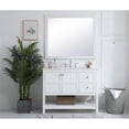 thumbnail image 6 of 42 inch Single Bathroom Vanity in White with Backsplash, 6 of 8
