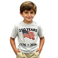 thumbnail image 4 of DHFJKG 250Th Anniversary USA Shirts For Boys Kids 4Th Of July Clothes US National Flag Short Sleeve Graphic Tee Ages 2-13Y, 4 of 4
