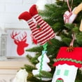 thumbnail image 6 of FVDPWYE Christmas Elf Leg Pick Farmhouse Wreath Party Lawn Plush Stuffed Tree Topper Red White Stripes, 6 of 9