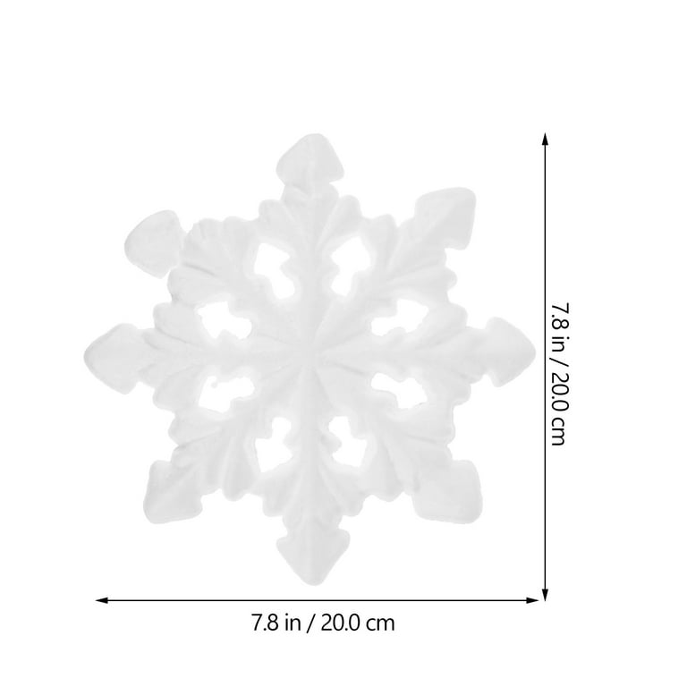 Snowflake craft foam precut shape, glue on gems & spangles
