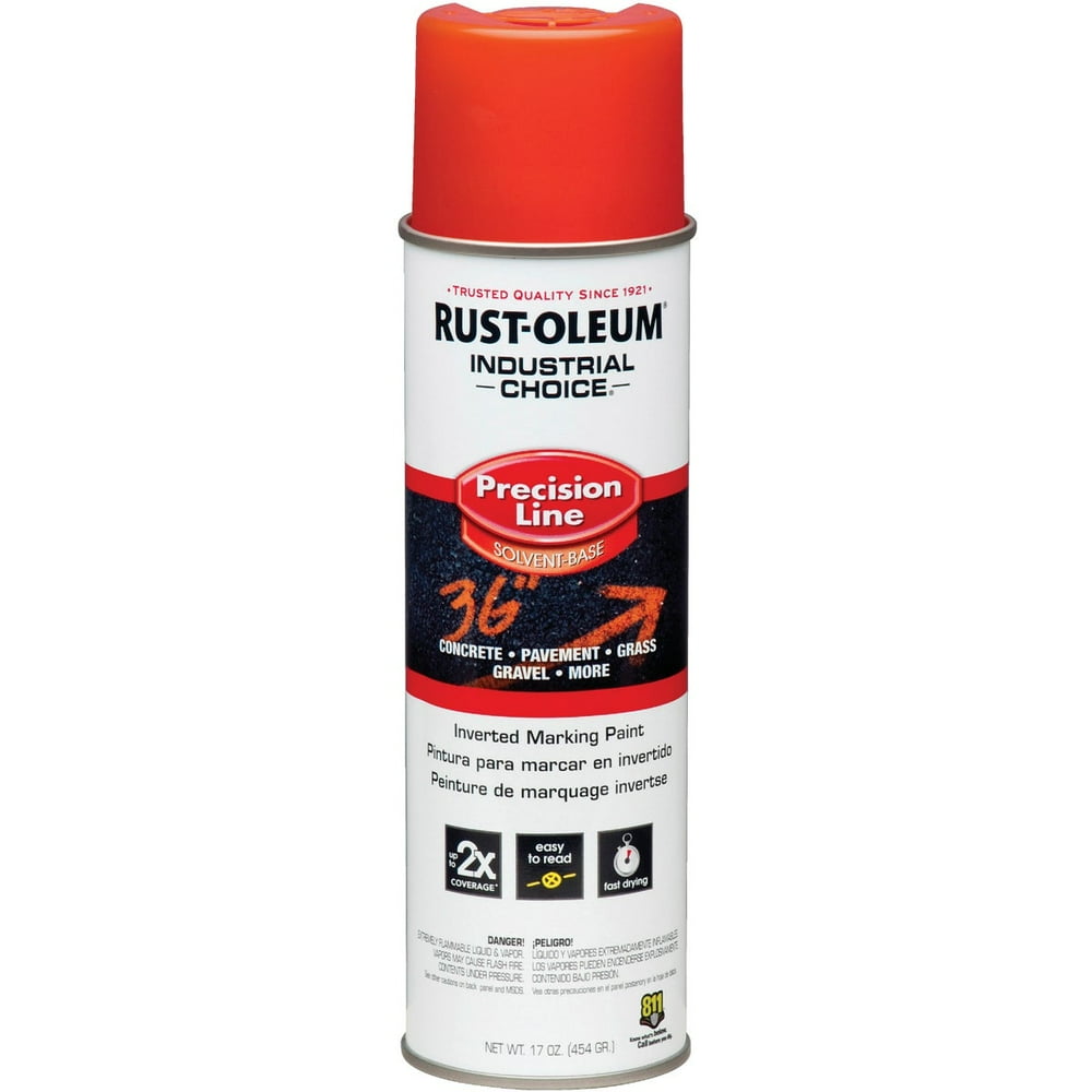 RustOleum Industrial Choice Fluorescent Red 17 Oz. Inverted Marking
