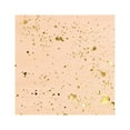 thumbnail image 2 of Harlow & Grey, Goddess Peach Blush and Gold Foil Splash Cocktail Paper Napkins, 5" Folded, 20 Ct, Great for Birthdays, Weddings, and Baby Showers, 2 of 9