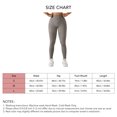 thumbnail image 5 of Pantalones de yoga para mujer, mallas de entrenamiento, cintura alta, control de barriga, sin costuras, para deportes, gimnasio, plata S, 5 of 5