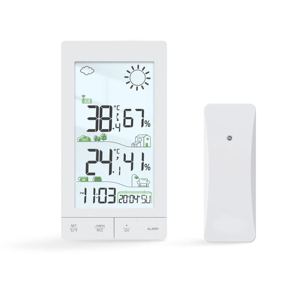 CEORPER Temperature moisture Monitor Wireless Weather Stations with touch screens for Home