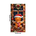 thumbnail image 3 of Christmas Door Tapestry Xmas Front Door Hanging Decor Holiday Party Cloth Door Curtain Christmas Door Cover for Home Bedroom Wdoor Holiday Decoration, 3 of 7