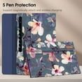 thumbnail image 3 of Fintie Case for Samsung Galaxy Tab S8 Ultra 14.6 inch 2022 (Model SM-X900/X906), Multiple Angle Portfolio Cover with Pocket Auto Sleep/Wake, Blooming Hibiscus, 3 of 9