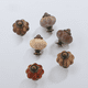 thumbnail image 5 of 20 tiradores de puerta con forma de calabaza, pomos de cajón de cerámica, pomos de calabaza vintage, pomo redondo para muebles con tornillos para muebles, puertas, armarios, 022 cajones de mesita de noche (blanco) Kuyhfg Bienvenido a Kuyhfg, 5 of 5