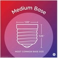 thumbnail image 6 of GE Classic A19 Daylight 60-Watt EQ Dimmable LED Light Fixture Light Bulbs (8-Pack), 6 of 7