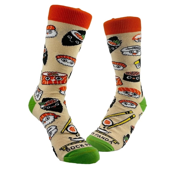 Sushi Socks from the Sock Panda (Adult Small - Shoe Sizes 2-5)