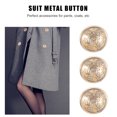 thumbnail image 4 of Miangastore Cuff Links Golden Metal 10Pcs 0.7X0.7In, 4 of 9