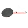thumbnail image 1 of 8 Inch Electric Crepe Maker, Long Handle Non Stick Dipping Plate with Egg Whisk, Silicone Spatula, Tray, Cook Roti Tortillas Pancakes, Easy to Clean Portable Compact Baker, 1 of 7