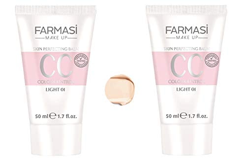 Farmasi Color Control CC Light 01 Cream, 2 Pack - 50ml/1.7fl.oz
