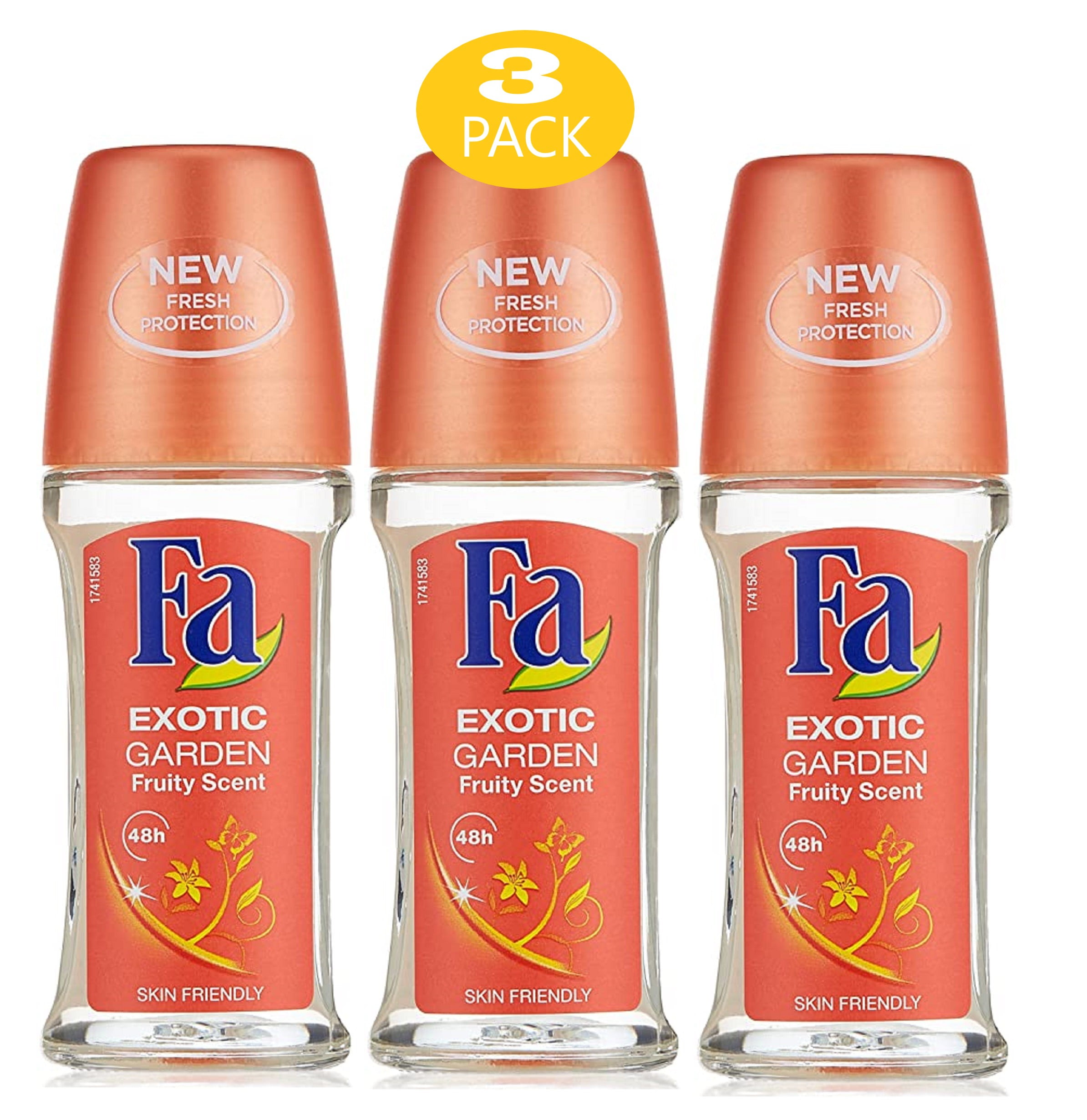 Fa Deodorant 1.7 Ounce Rollon Exotic Garden Deodorant, Antiperspirant