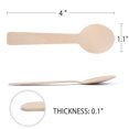 thumbnail image 2 of EIMELI Bulk Mini Wooden Spoons  4 inch Length  Disposable Tasting Sampling Spoons  Biodegradable Birchwood Taster Spoons, 2 of 5