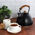 thumbnail image 7 of MegaChef 3.2 Quart Whistling Tea Kettle with Wood Grain Nylon Cool Touch Handle, Matte, 7 of 7