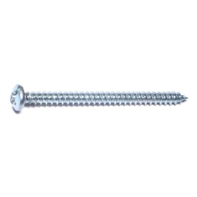 

#12 x 3 Zinc Plated Steel Combo Pan Head Sheet Metal Screws