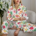 thumbnail image 6 of Sikiie Turtle Flower Women's Long-Sleeve Shirt and Full-Length Bottom Pajama Set (s-xxl)-Large, 6 of 7