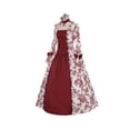 thumbnail image 3 of European Medieval Queen Costume Party Dress Vintage Outfit, 3 of 8