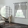 thumbnail image 5 of VHC Brands Sawyer Mill Black 4 PC Plaid Curtain Set (2 Prairie Swag 36x18 and 2 Tier 24x36), 5 of 5