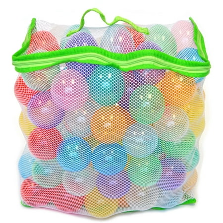 Non-Toxic 100 Wonder Invisiball 'Phthalate Free' Crush Proof with Mesh Tote 6.5cm Pit Balls
