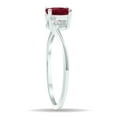 thumbnail image 2 of SZUL Women's Ruby and Diamond Tierra Ring in 10K White Gold, 2 of 5