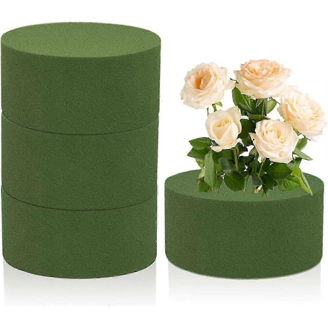 Floral Foam 4Pcs Dry &wet Flower Foam Round Florist Styrofoam Blocks Flower Foam For Or Artificia Flowers