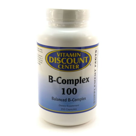 B-Complex 100 par Vitamin Discount Center - 250 capsules de vitamine B