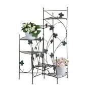 Zingz & Thingz Ivy Six Shelves Outdoor Patio Garden Plant Stand - 38.5" - Green