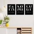 thumbnail image 3 of Home Family Wall Art for Living Room Dining Room Wall Decor Inspirational Quotes Poster A Little Bit of Crazy Print,Family Quotes, Family Sign, Living Romm Wall Art,Family Prints Black 12"x16", 3 of 6