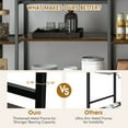 thumbnail image 6 of Gymax Wine Rack Table Coffee Bar Cabinet Freestanding Liquor Stand Glass Holder Rustic, 6 of 10