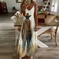 thumbnail image 4 of Western Cowboy Style Sleeveless Dress Loose Women's Dress Dresses Luxury Evening Dresses, 4 of 9