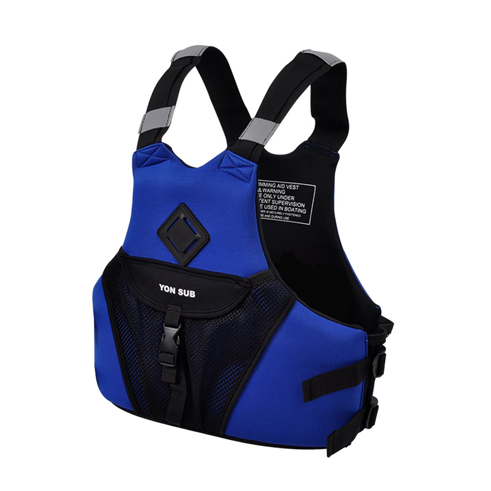 TTETTZ Adult Kayak Vest Multipurpose Life Jacket for Canoeing Water Sports Kayaking M dark blue