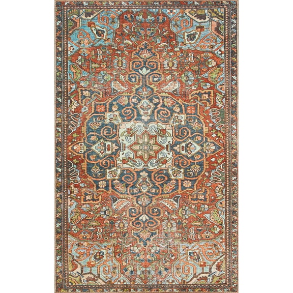 Echo Loom Grand Havana Red / Multi 2'-0" x 5'-0" Accent Rug