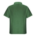 thumbnail image 7 of YLSDY Men's Casual Short Sleeve Button Down Shirts Summer Cotton Linen Vacation Shirt Lightweight Textured Shirts Green XXXL, 7 of 7