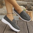 thumbnail image 6 of longantii Womens Orthopedic Shoes Arch Support Non Slip Slip on Nurse Shoes Lightweight Knitted Mesh Stretch Hiking Shoes Comfortable 2026 New Orthopedic Shoes Gray, 6 of 7