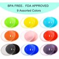 thumbnail image 5 of GHSDFBB Plastic Bowls with Lids, Snack Bowls, Small Bowls, Food Storage Containers, Microwave Safe, Dishwasher Safe, Set of 9 in 9 Assorted Colors (22 Ounce), 5 of 5