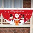 thumbnail image 4 of Christmas Outdoor Fan-shaped Flag Banner Merry Christmas Decoration for Home 2024 Xmas Ornament Navidad Natal Noel New Year 2025, 4 of 5