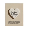 thumbnail image 1 of Heart Shaped Cards Acrylic Scripture Souvenir with "Friends Always Love Each Other" Inspirational Gift for Friend, 1 of 7