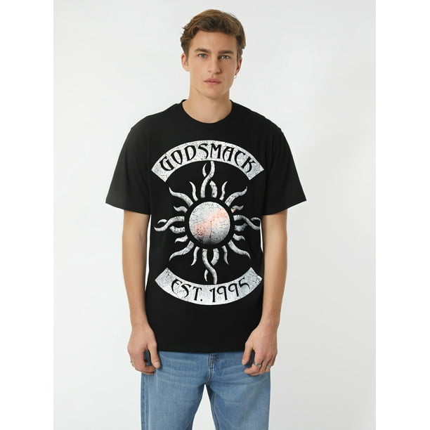 Camiseta Godsmack Legends Sun Rocker 2025, deportiva, informal, negra, de manga corta, para hombre, para adultos, hombres, mujeres, adolescentes, jóvenes y ocio.
