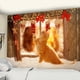 thumbnail image 4 of Tapiz colgante de pared de Arte de Navidad personalizable, árbol de Navidad y gato, Animal de Navidad, fiesta de año nuevo, manta de Yoga de alce, 4 of 4