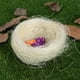 thumbnail image 4 of 6 piezas de simulación de hilo de cáñamo gallinero de Pascua adorno de nido de pollo decoración de fiesta DIY (blanco), 4 of 6