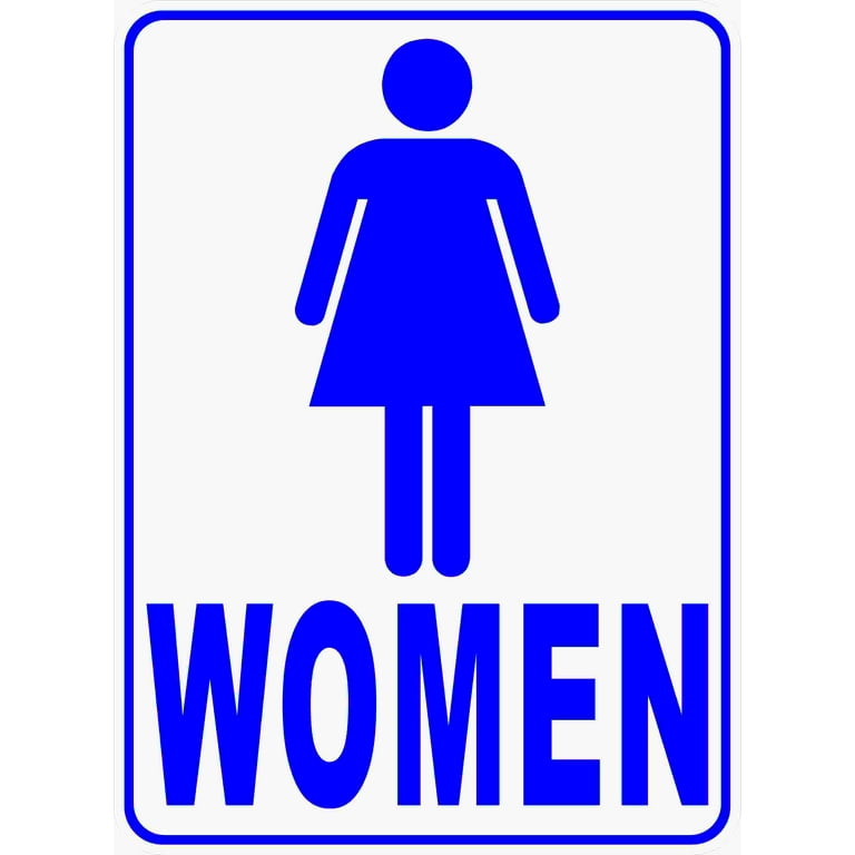 Women's Room w/ Symbol Bathroom Sign - Walmart.com