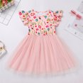thumbnail image 3 of IDOPIP Toddler Kids Girls Back to School Tulle Tutu Dress Pencil Print First Day of School Outfit, 3 of 8