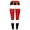 thumbnail image 6 of TTUHYWXI Women's Funny Printed Ugly Christmas Leggings Soft Stretchy Holiday Tights (Wine, M), 6 of 7